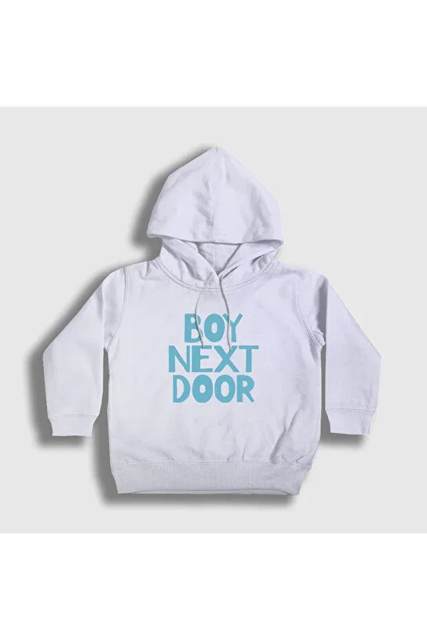 Детские свитшот для мальчиков с принтом Boynextdoor Door White Logo Presmono, White