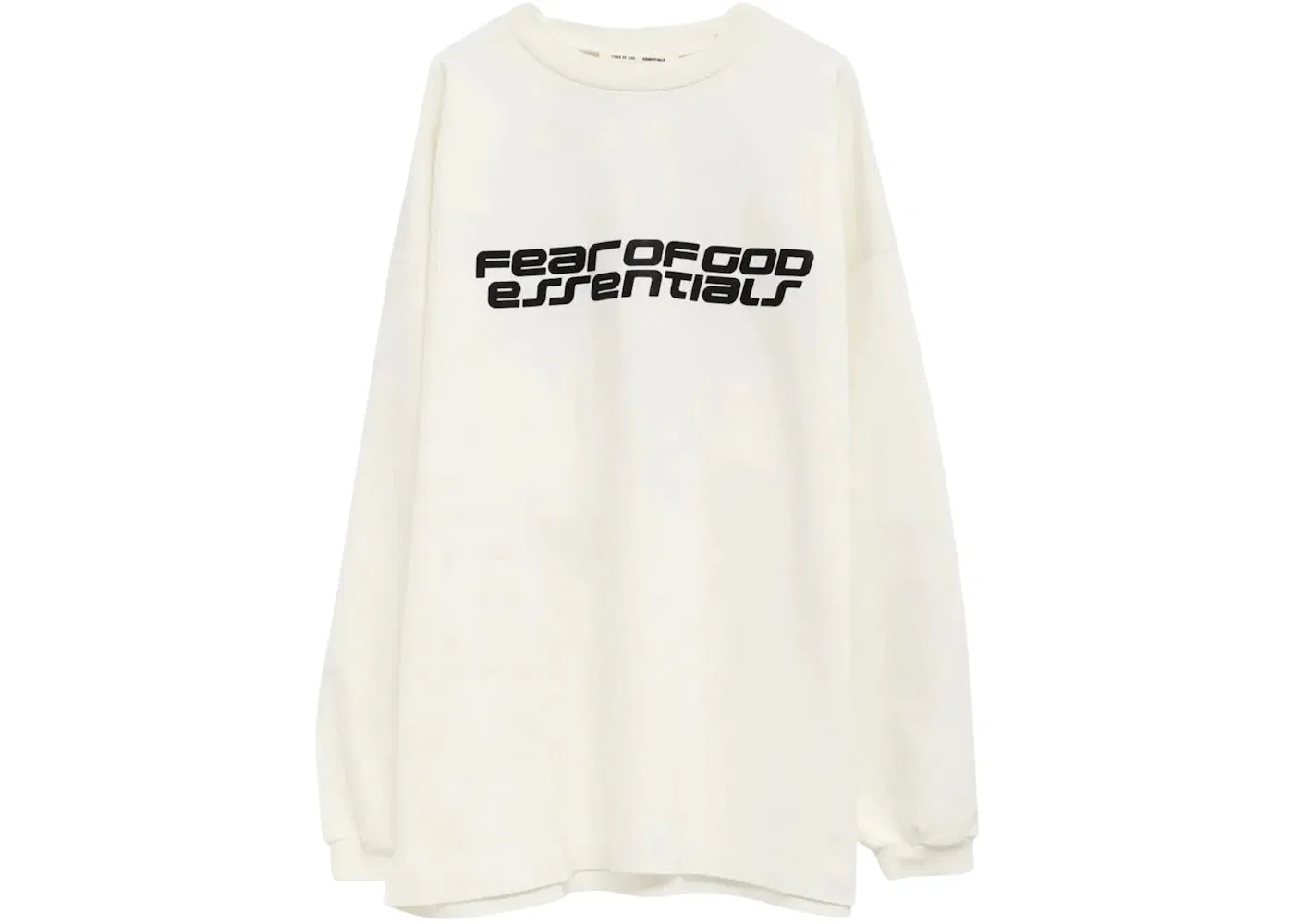 Мужская футболка с длинным рукавом Fear of God Essentials 90's Long Sleeve Tee, Ivory