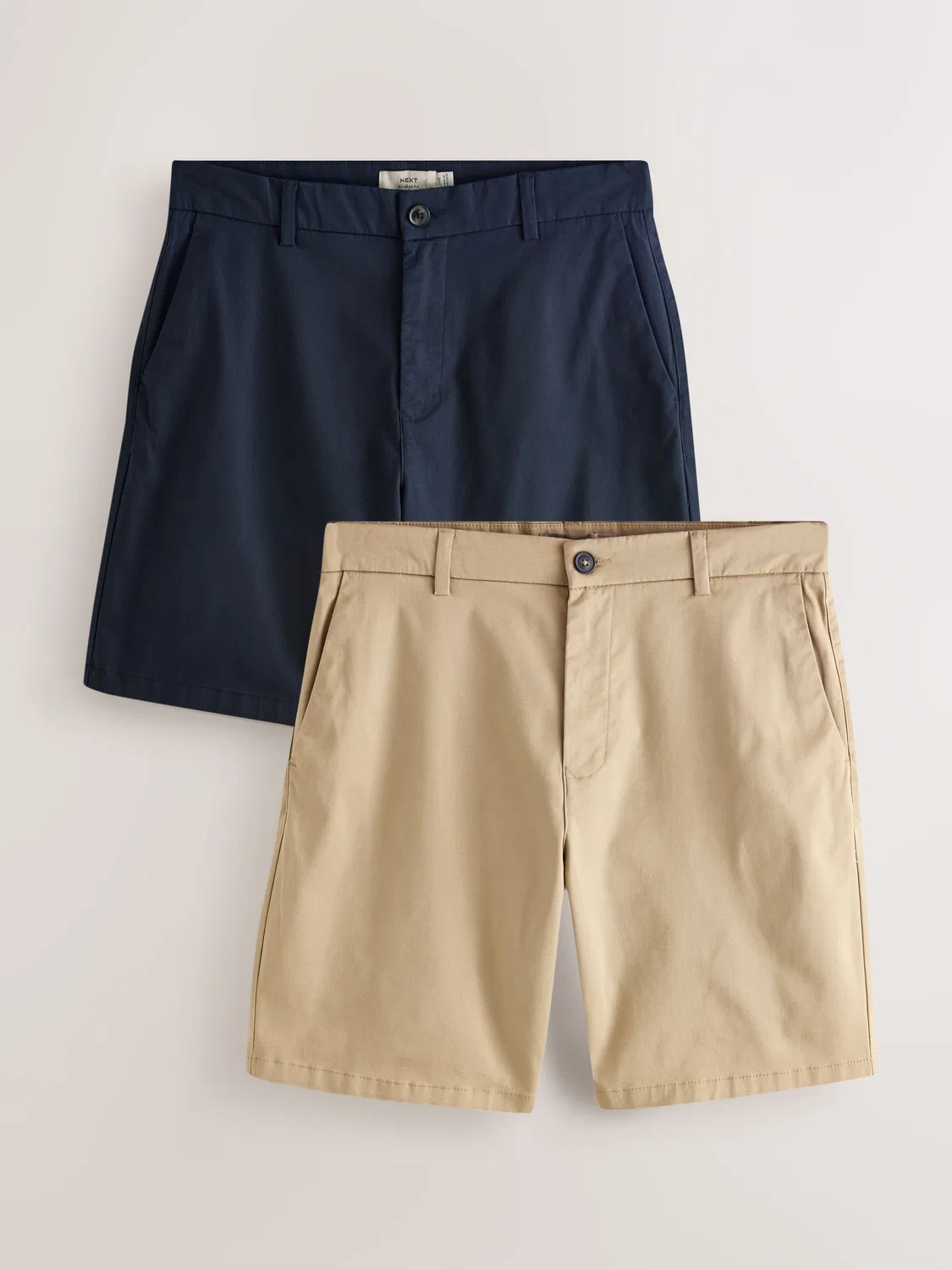Шорты чинос, 2 шт., Relaxed Fit Next, Navy/Stone