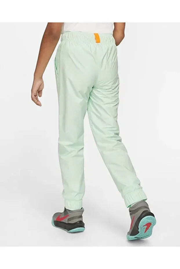 Детские спортивные штаны для девочек с эластичным манжетом Sportswear kids pack-dm8526-379 Nike, Green — фото 4