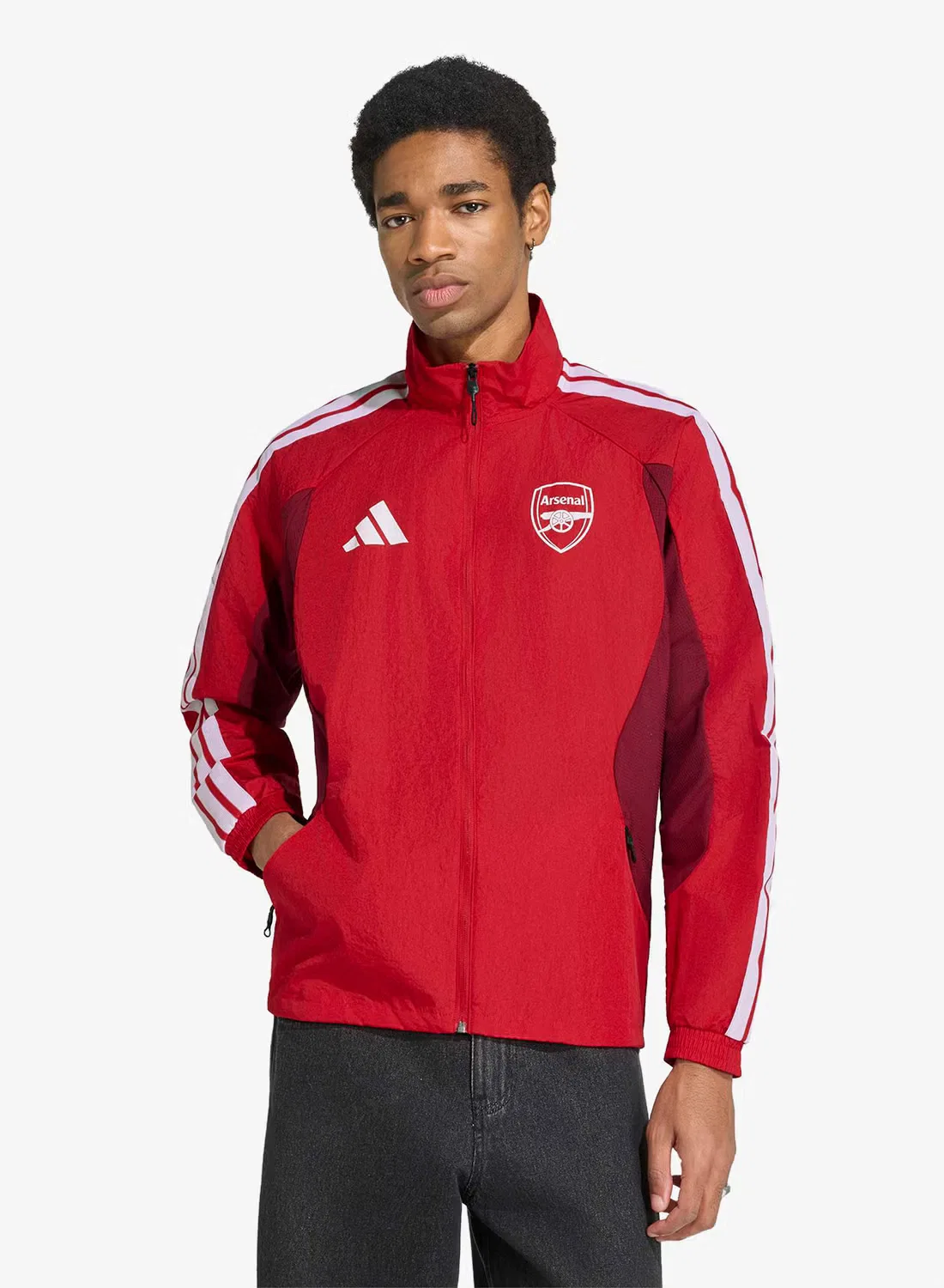 Куртка с воротником-стойкой Arsenal FC Home Anthem Adidas, трек-топ