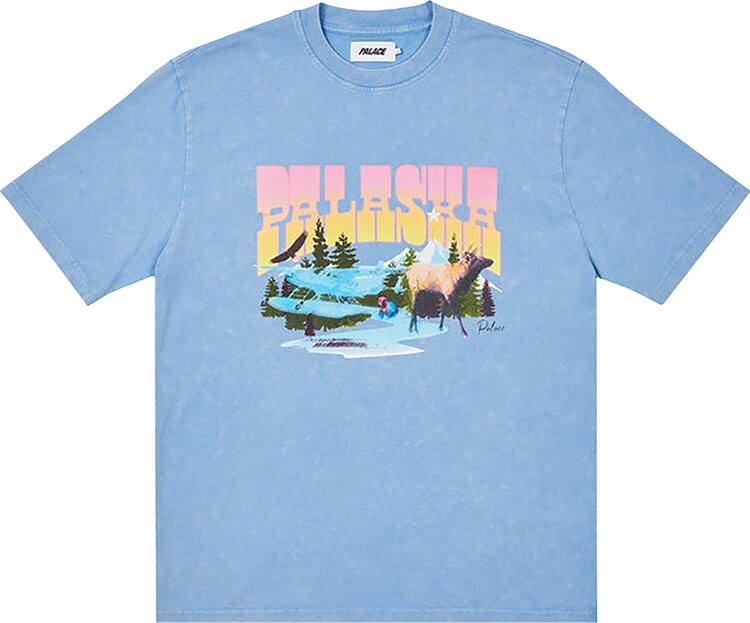 

Футболка Palace Palaska Dye T-Shirt 'Blue', синий