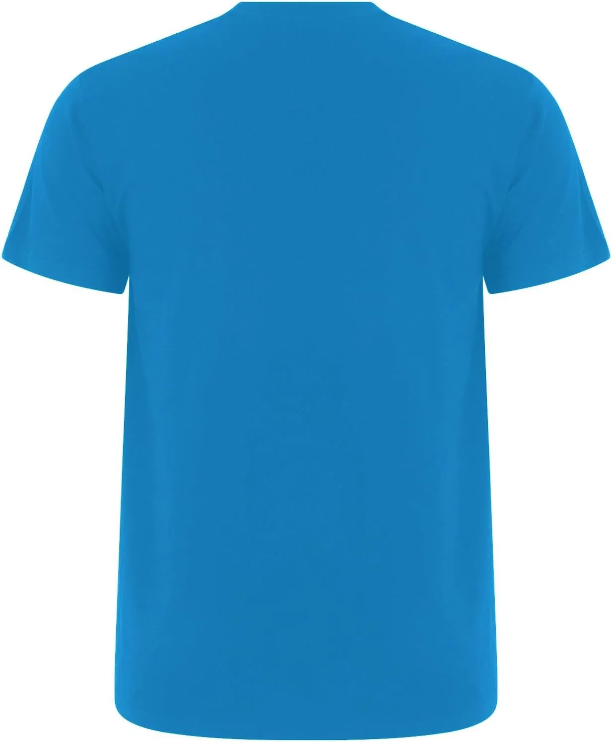 Мужская облегающая футболка с коротким рукавом Athletic Shirts, Sky Blue — фото 4