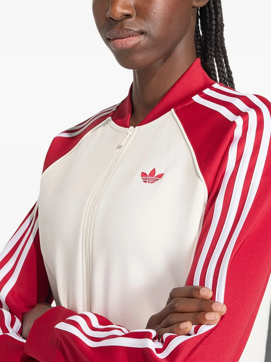Олимпийка SST TT красного цвета Adidas, красный — фото 2