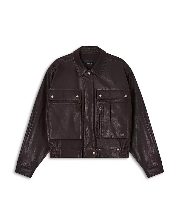 Мужская куртка-блузон с эффектом винтажа Emporio Armani, Meteorite — фото 2