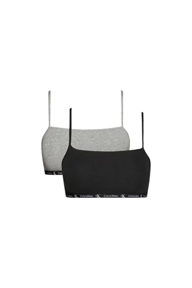 Женская бралетте с длинным рукавом Calvin Klein, Black - White