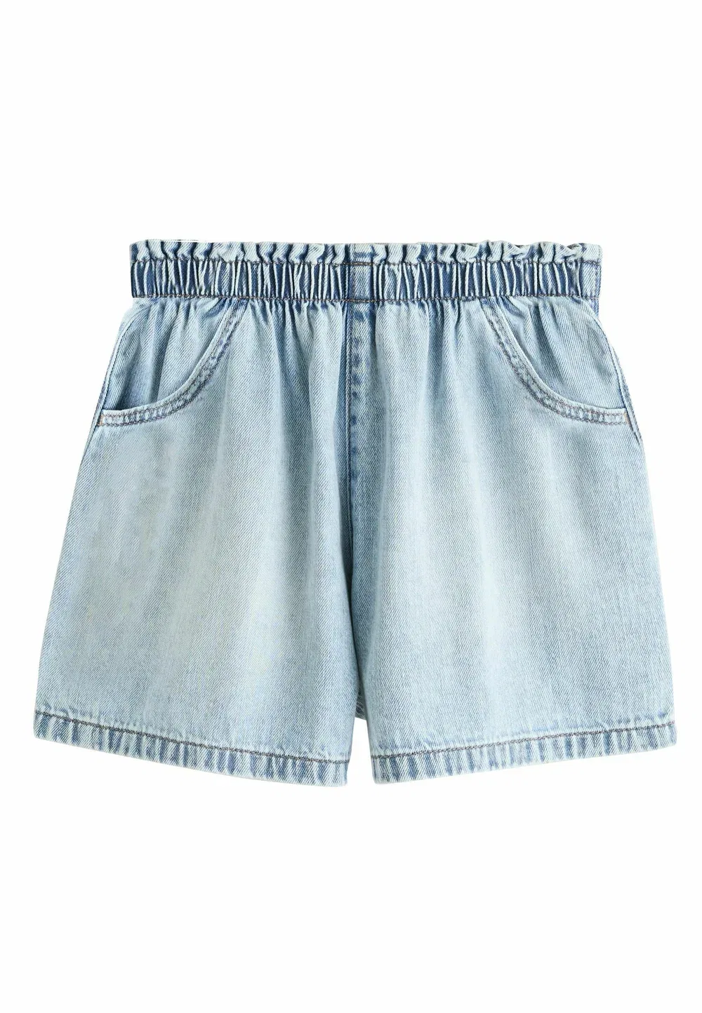 Шорты прямого кроя - комплект из 2 пар - джинсовые шорты Next, Light Wash Mid Wash Denim — фото 3
