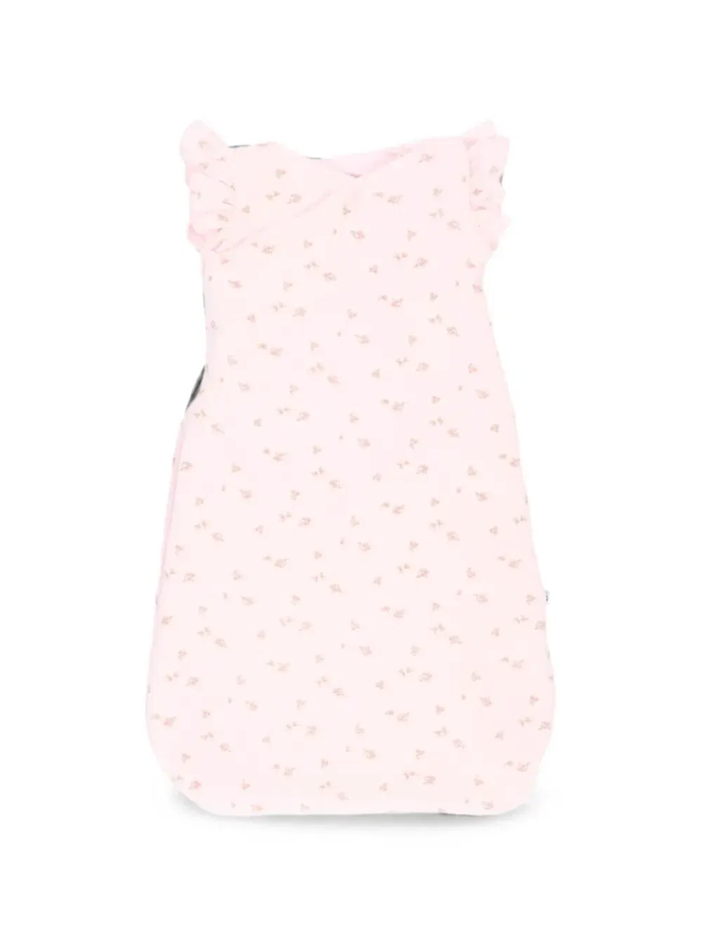 Спальный мешок с цветочным принтом и оборками Petit Bateau, розовый