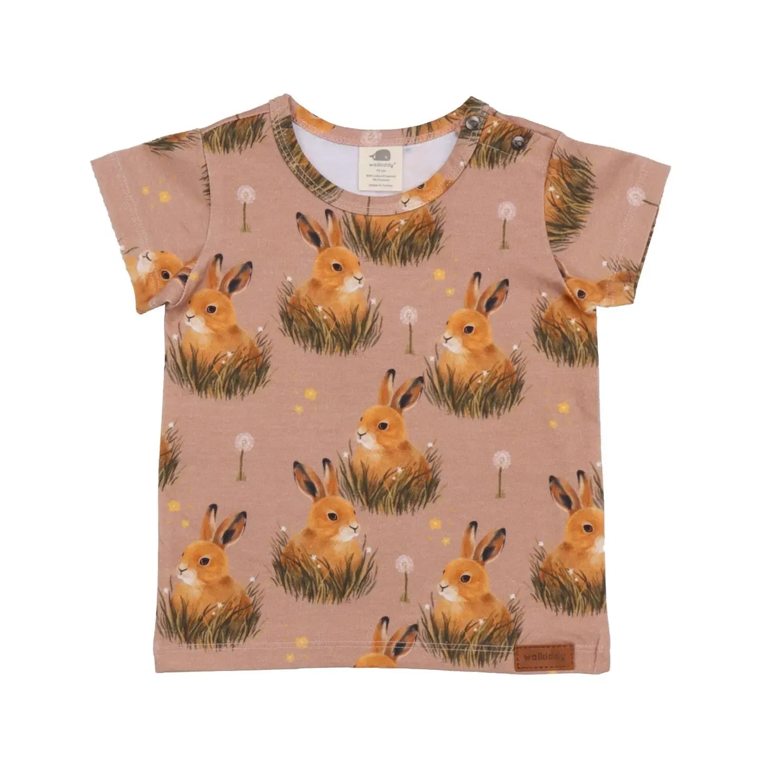 Футболка с принтом Pretty Bunnies Walkiddy, белый