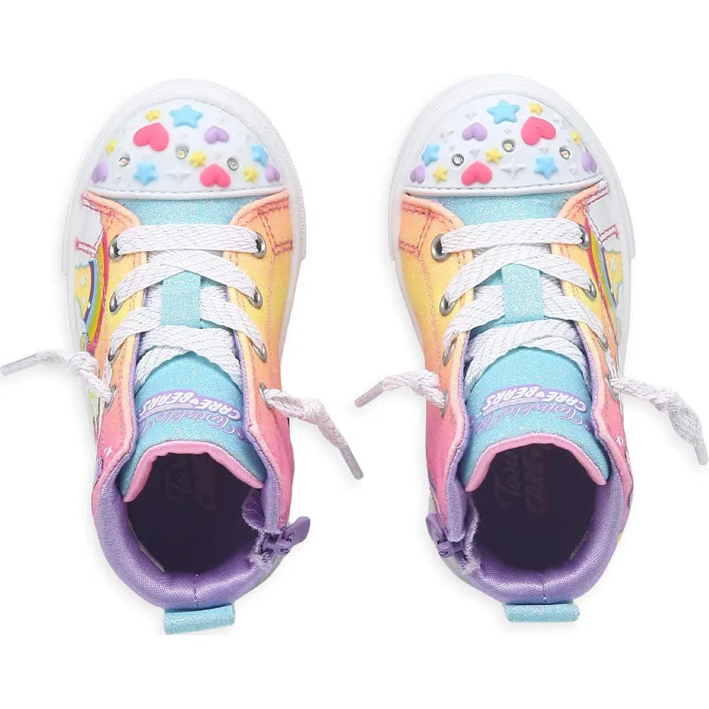 Детские кроссовки Care Bears с подсветкой высокие для малышей Skechers, Care Bear Multi — фото 4