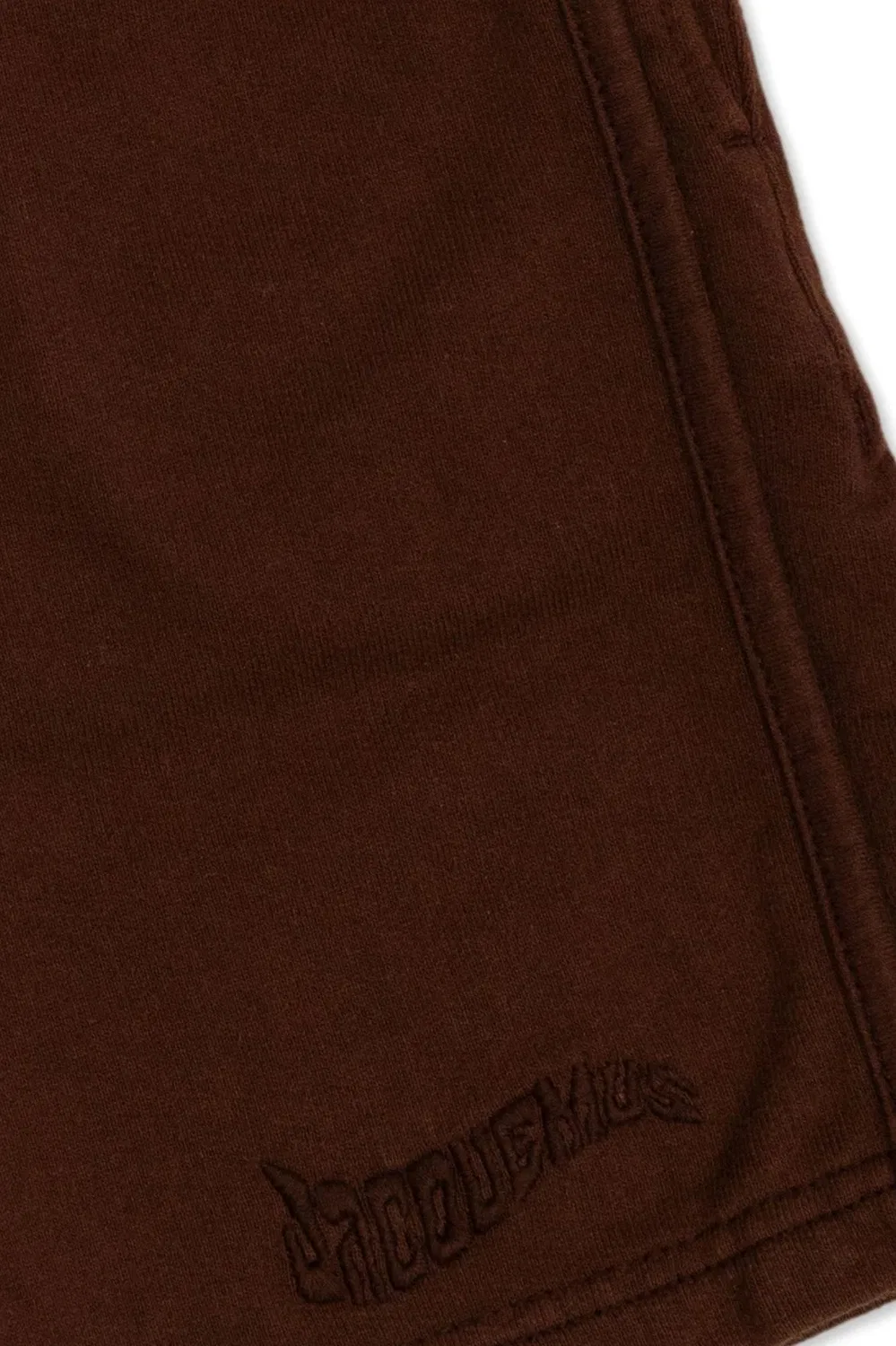 Шорты хлопковые с логотипом Kids Logo Fleece Jacquemus, Brown — фото 3