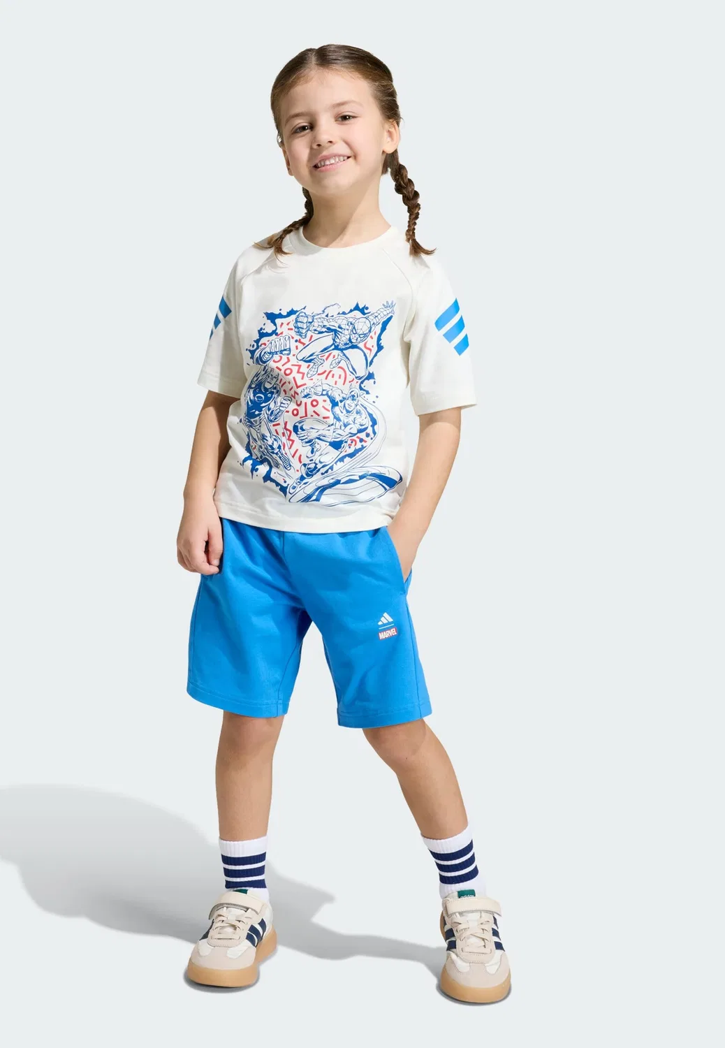 Спортивный костюм Adidas Sportswear Marvel Avengers белого цвета — фото 2