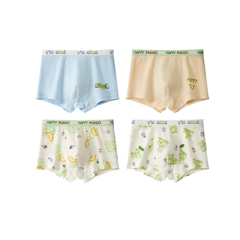 Детские трусы для мальчиков, комплект из 4 штук, Mixed Color (4 Pack), MIIOW