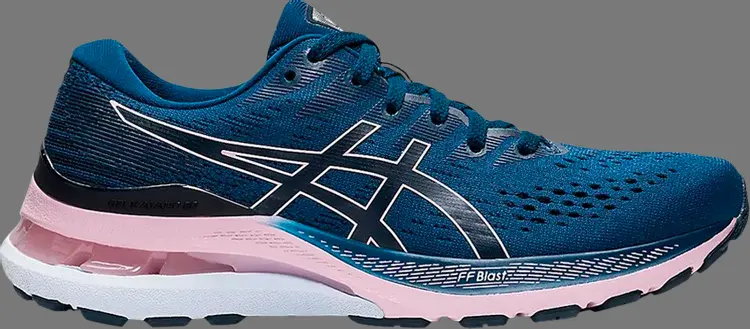 

Кроссовки wmns gel kayano 28 wide 'mako blue barely rose' Asics, синий