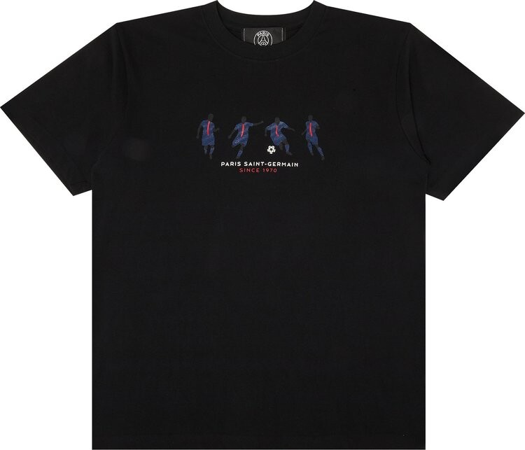 

Футболка Paris Saint-Germain x Edifice Japan Tour Players Embroidered Short-Sleeve Tee 'Black', черный