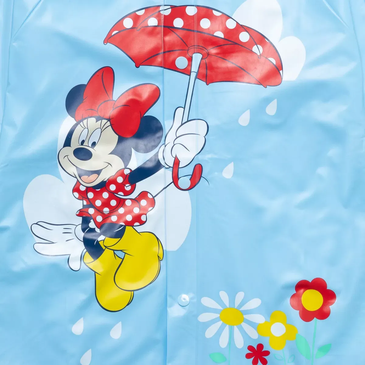 Детское дождевое пальто для девочек с капюшоном Minnie Mouse Disney, Blue — фото 4