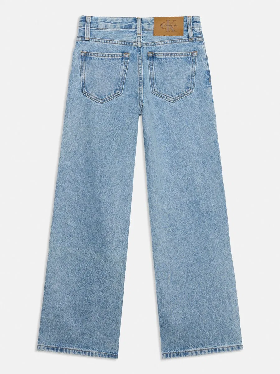 Джинсы Calvin Klein Jeans с широкими штанинами, синего цвета — фото 3