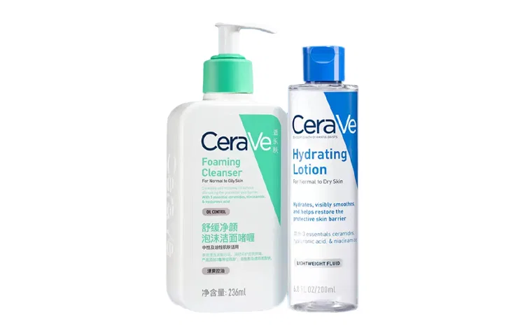 Набор для ухода за кожей Amino Acids Cleanser 236мл + Barrier Repair Water 200мл CeraVe