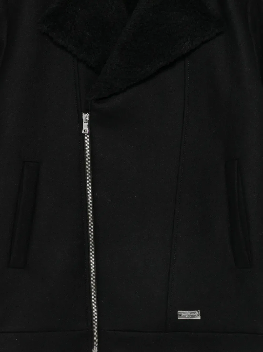 Куртка черная Balmain Kids — фото 3