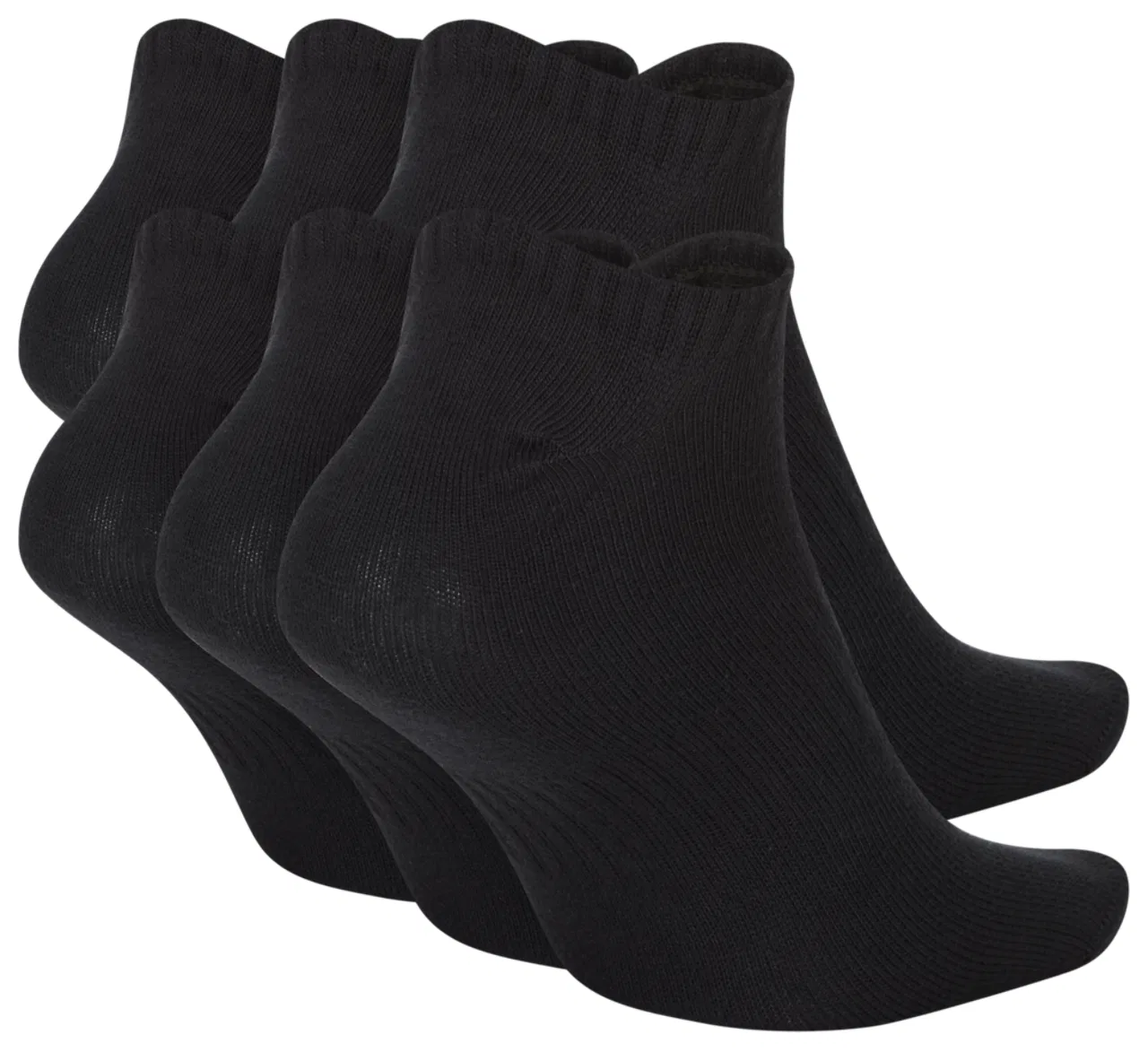 Женские носки Everyday Lightweight No Show 6PK Nike, черный/белый — фото 3