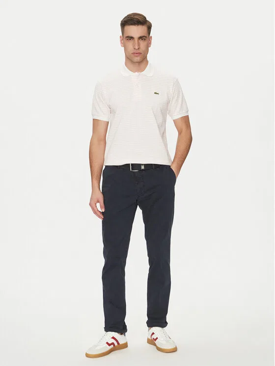 Поло classic fit Lacoste, розовый — фото 2