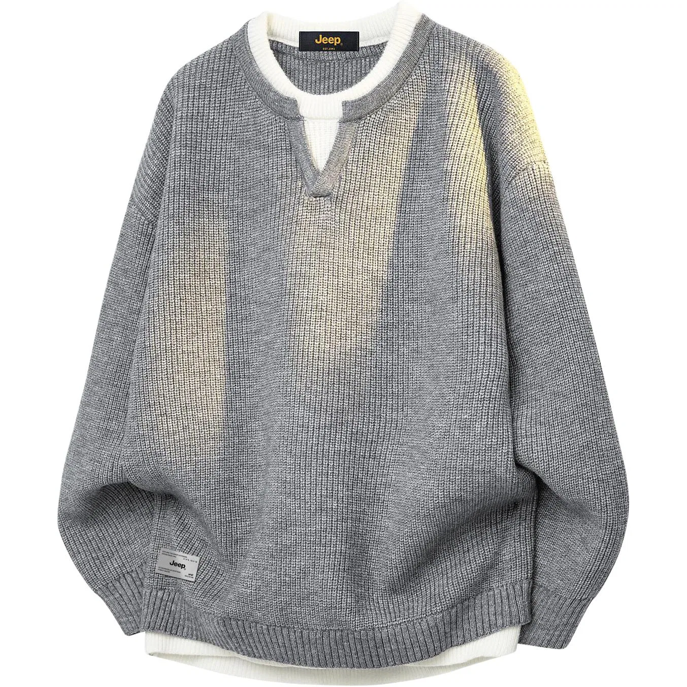 Детский свитер с высоким воротом Jeep, Worsted Gray