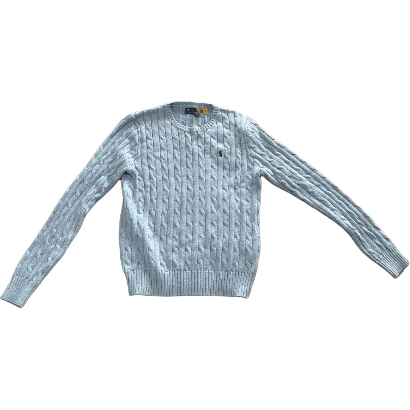 Женский трикотажный свитер с круглым вырезом Blue Polo Ralph Lauren, Blue