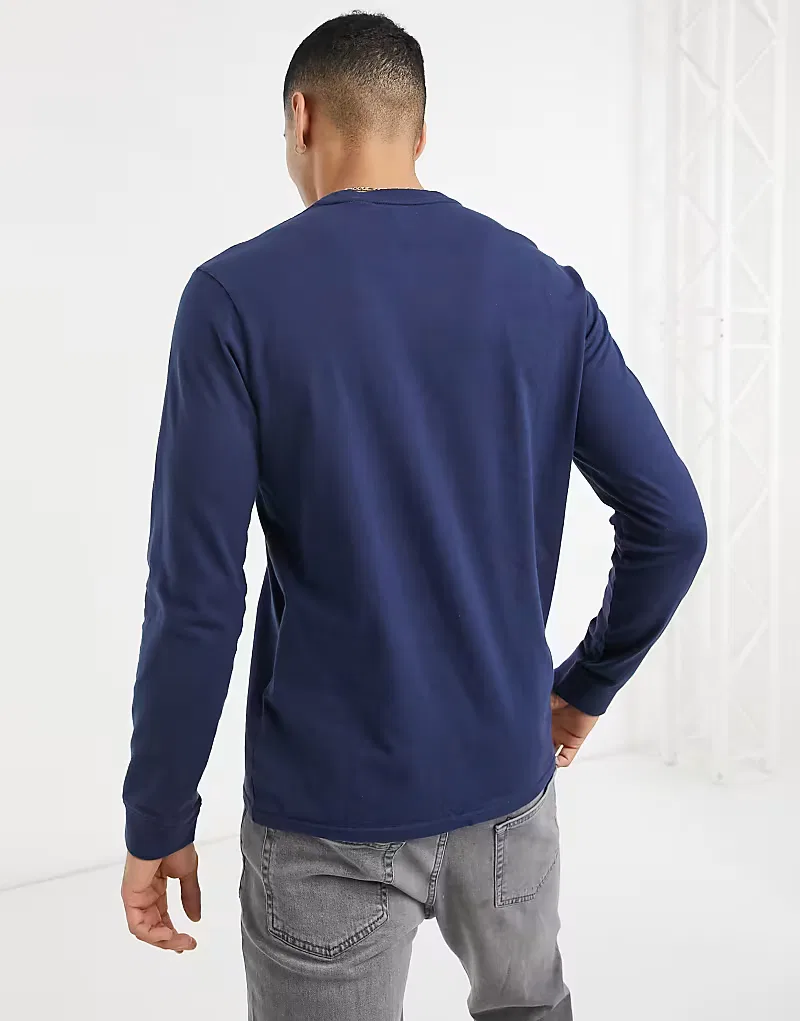 Топ с длинным рукавом с маленьким логотипом batwing original Levi's, темно-синий — фото 3