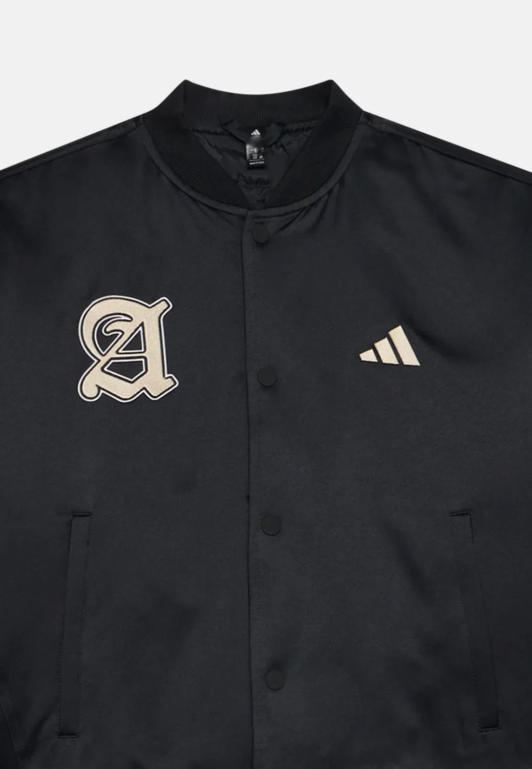 Куртка-Бомбер в стиле стадионной куртки, унисекс Adidas Performance, Black — фото 3