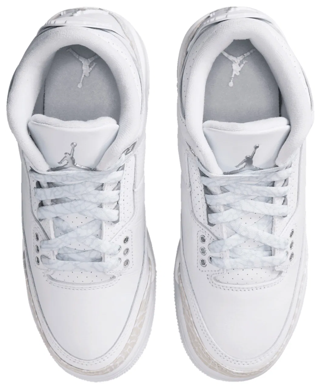 Кроссовки для мальчиков Retro 3 Jordan, цвет White/Metallic Silver/White — фото 4
