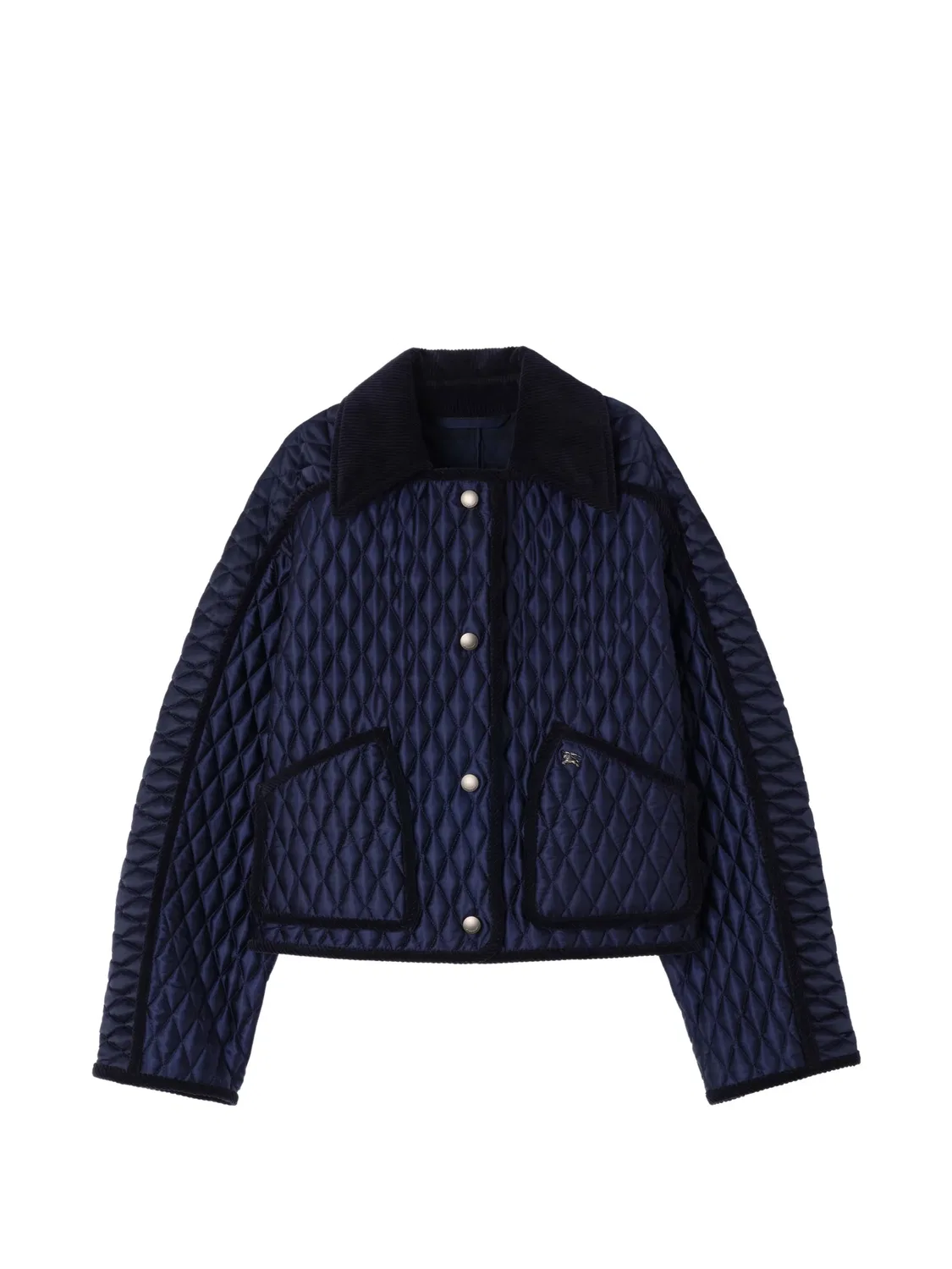 Укороченная стеганая куртка Floriston Burberry, синий
