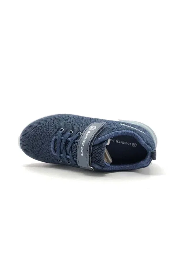 Детские кроссовки для девочек из искусственной кожи Hammer Jack, Navy Blue — фото 4