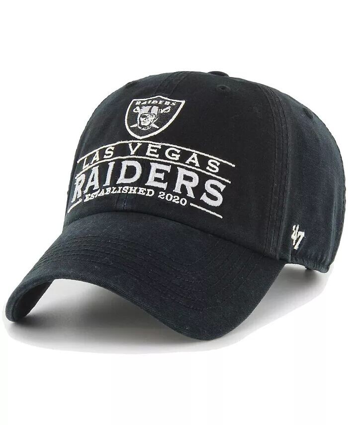 

Мужская черная регулируемая кепка Las Vegas Raiders Vernon Clean Up '47 Brand