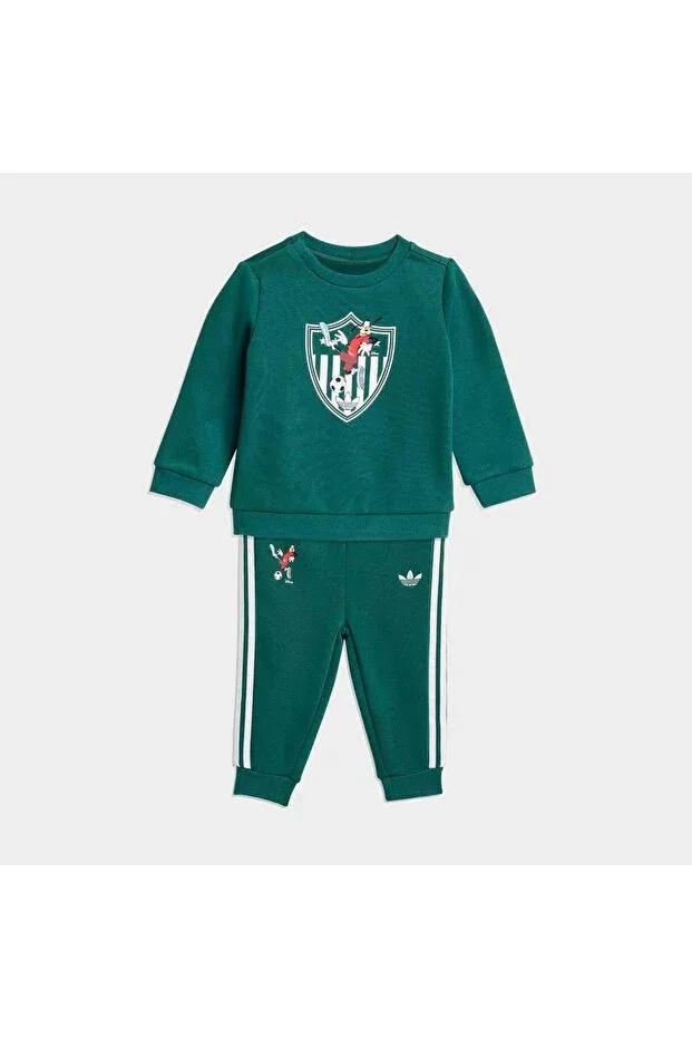 Детский спортивный костюм для мальчиков с принтом Disney Crew Baby Adidas, Green