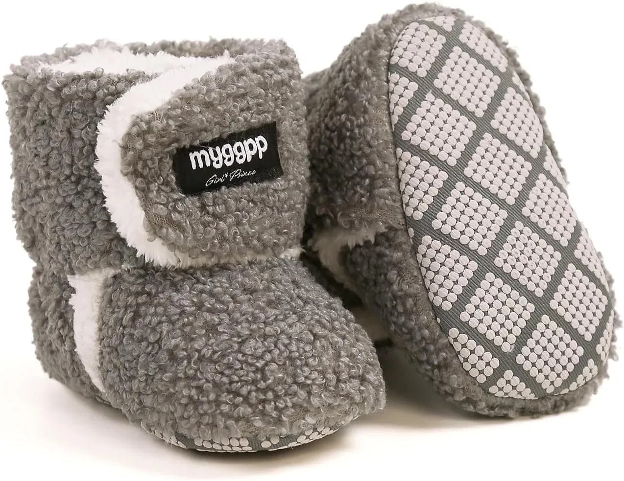 Детские зимние ботинки для девочек с мехом LAFEGEN, Grey