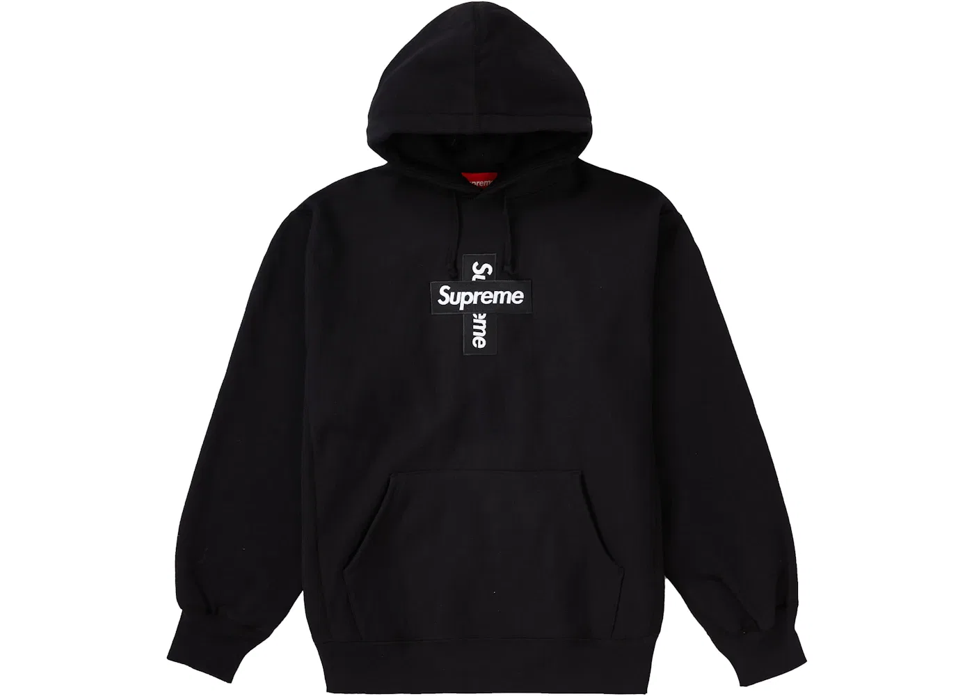 Мужской худи с принтом Cross Box Logo Supreme, Black