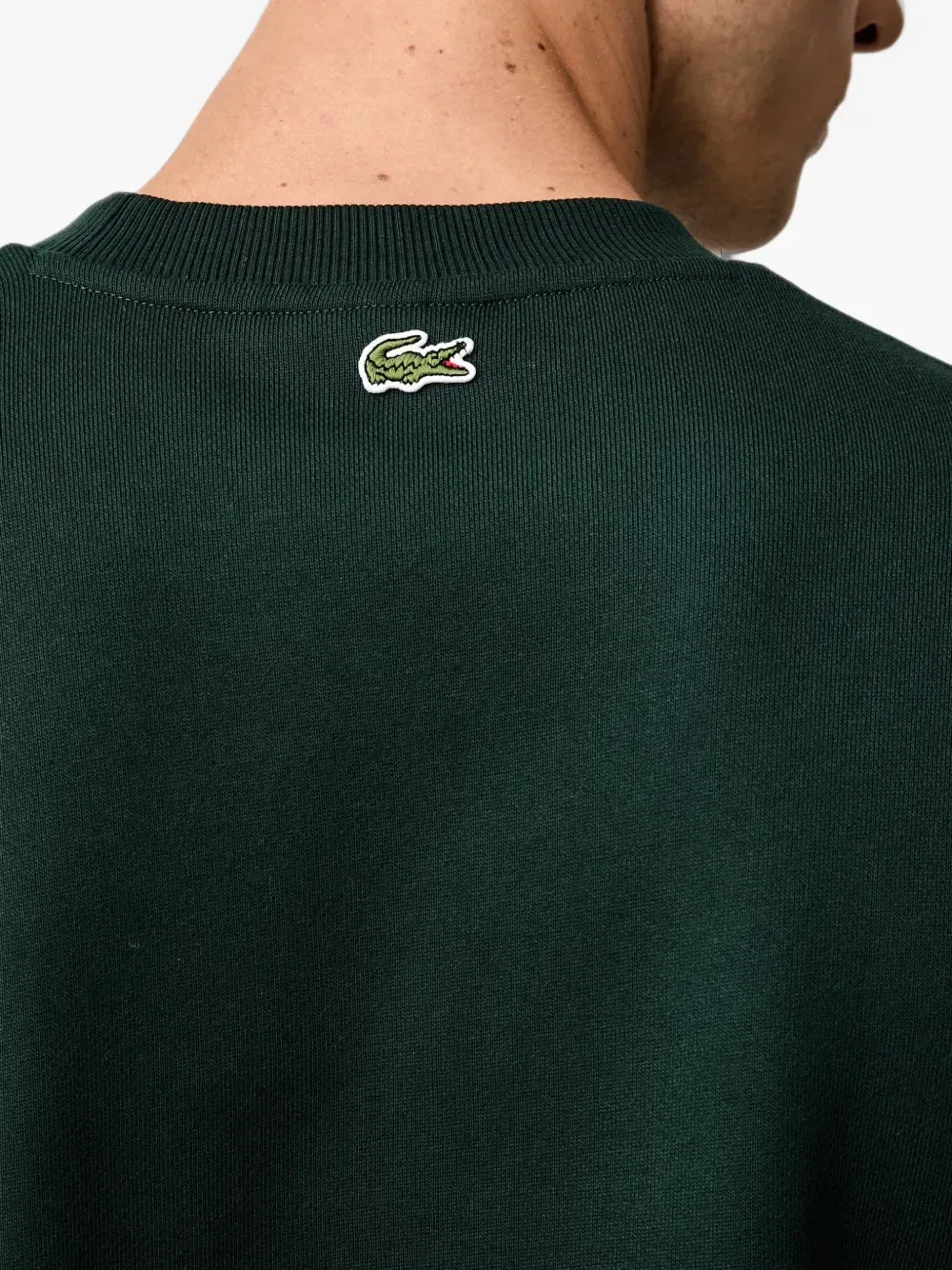 Толстовка с принтом логотипа Lacoste, зеленый — фото 4