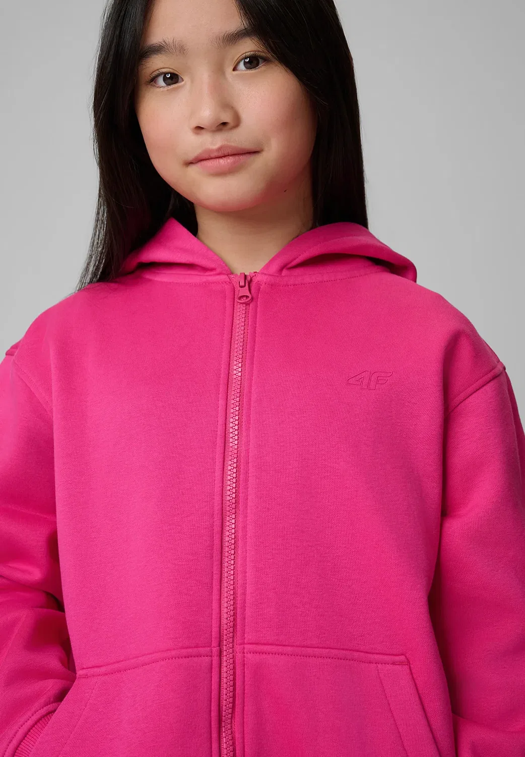 Толстовка на молнии 4F, Pink — фото 4