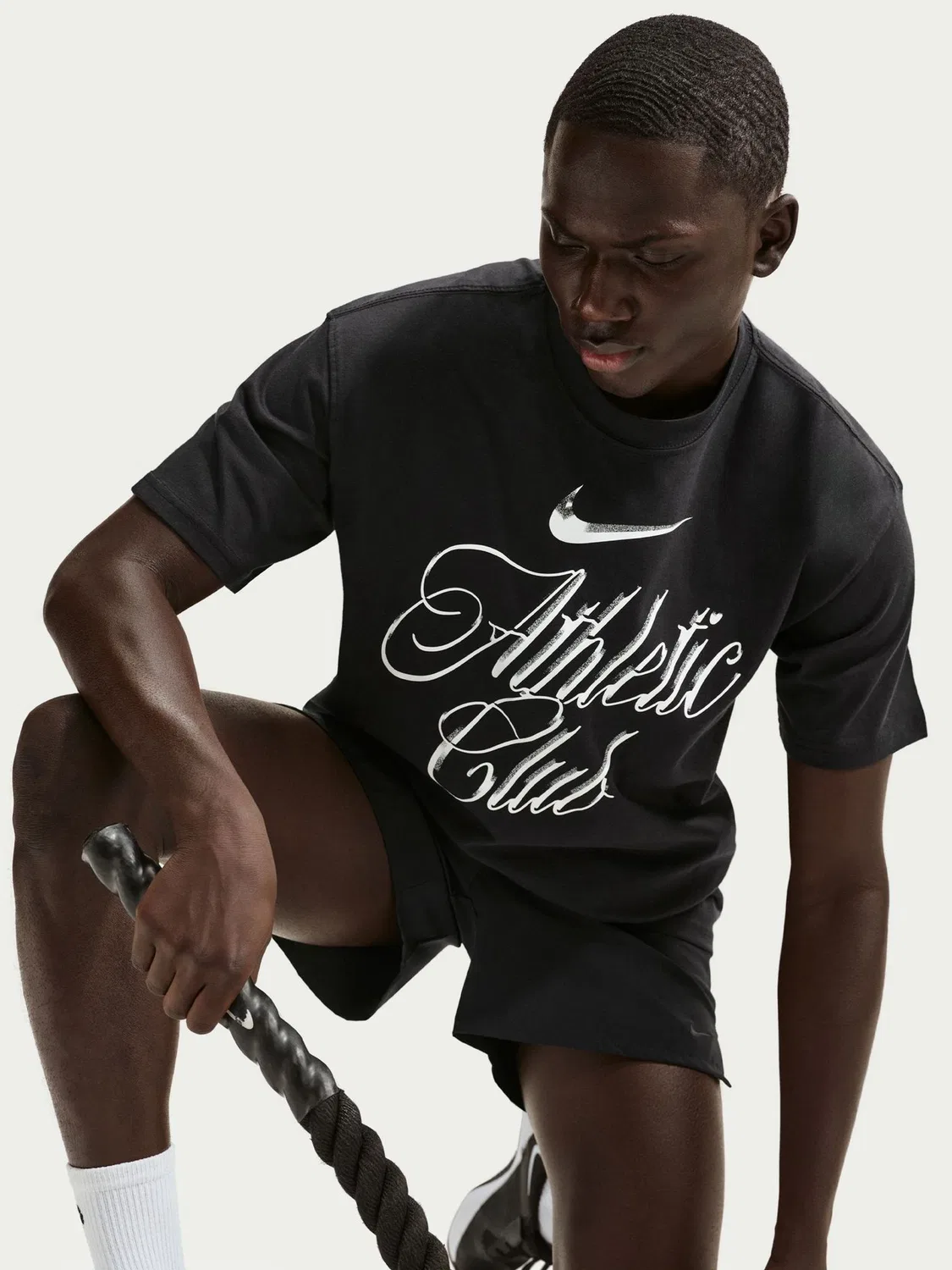Футболка Athletic Club Nike, черный — фото 4
