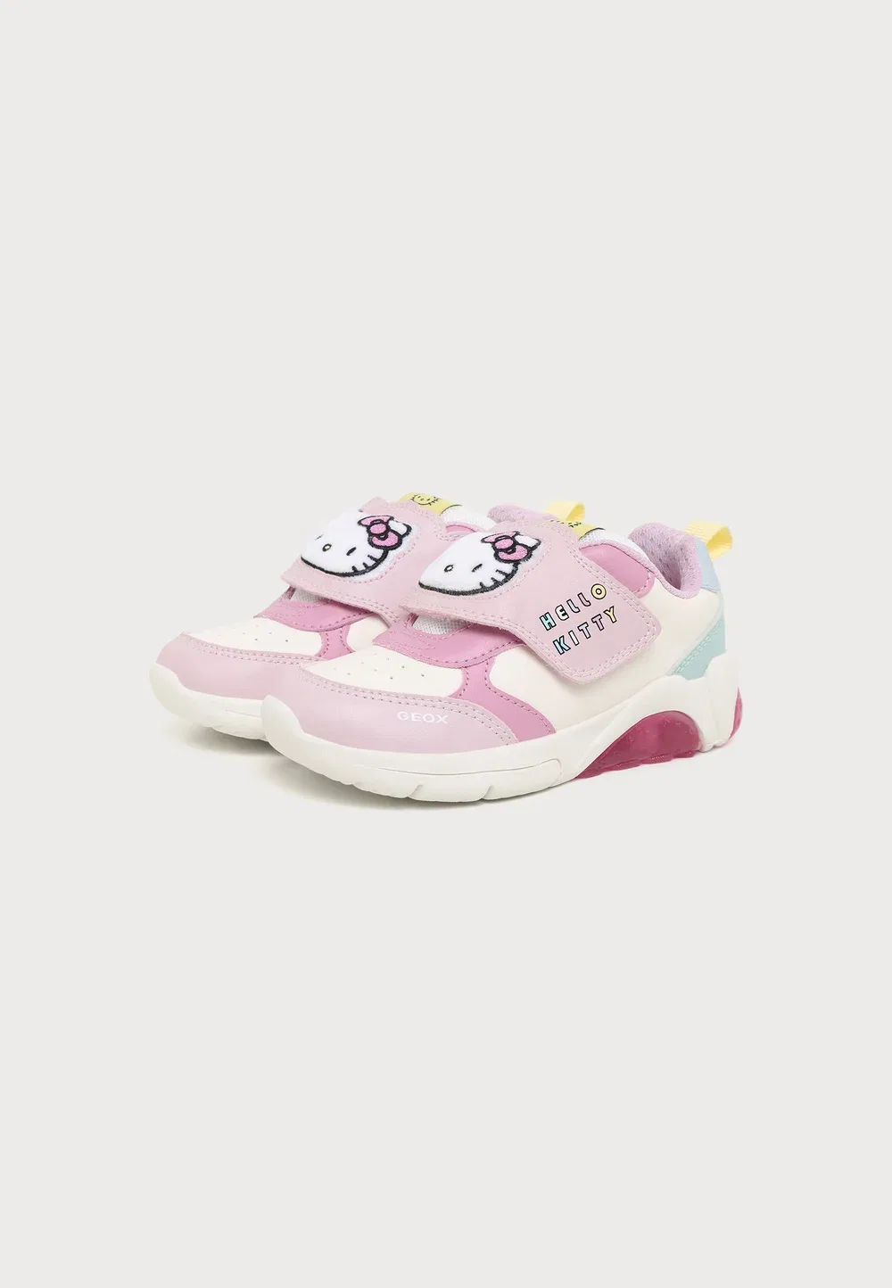 Sanrio Hello Kitty Fadinlight Girl - кроссовки Geox, Pink/Multicolor — фото 2