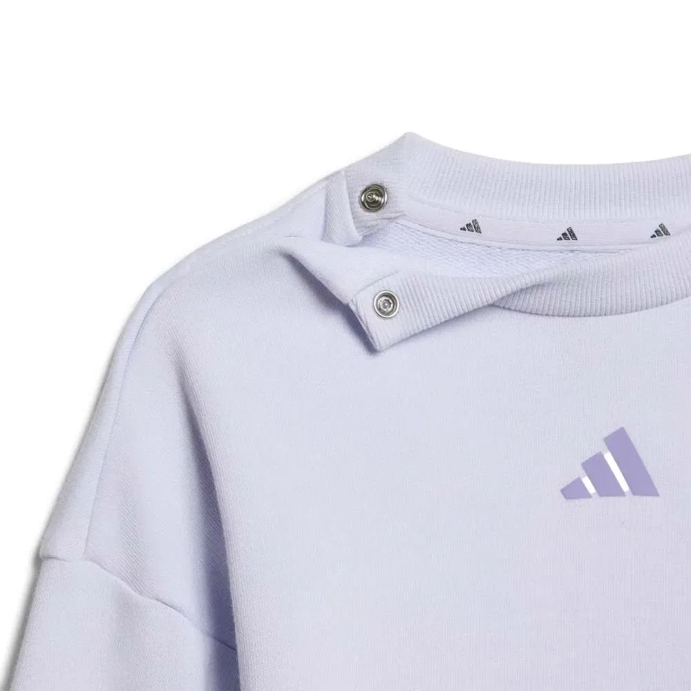 Детский комплект для девочек с длинным рукавом Seasonals Sweat Infants set Adidas, Purple — фото 2