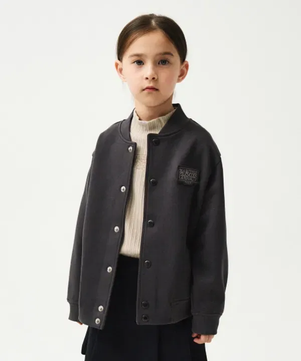 Куртка бомбер Enfant jersey, Marithé Kids, charcoal — фото 2