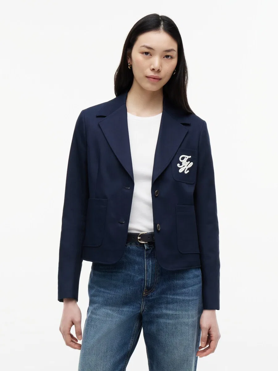Блейзер TOMMY HILFIGER, цвет морской синий — фото 4