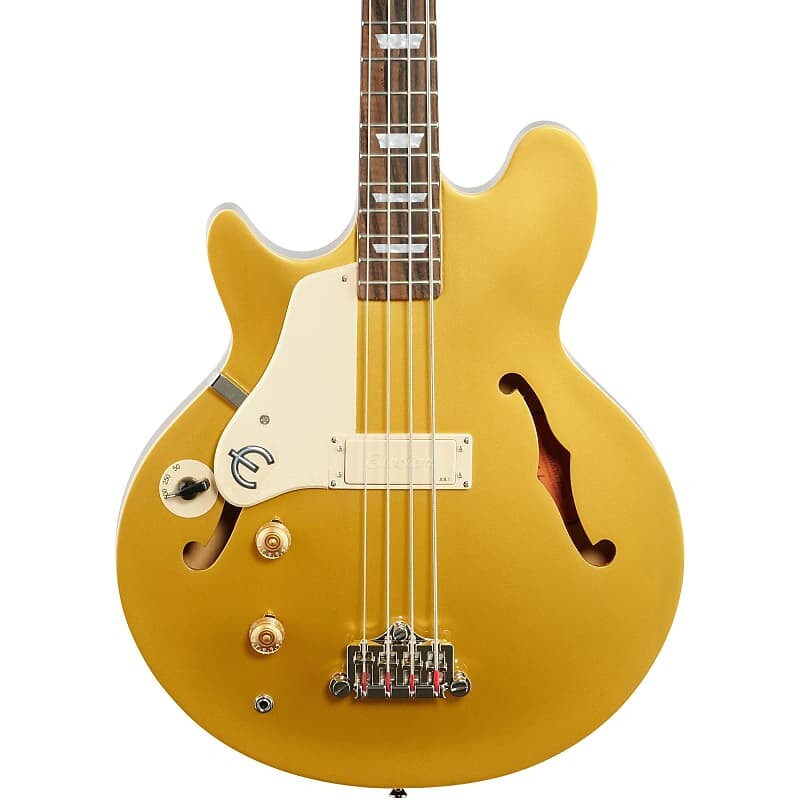 

Epiphone Jack Casady Electric Bass, для левшей, золотой металлик Jack Casady Electric Bass, Left-Handed, Metallic Gold