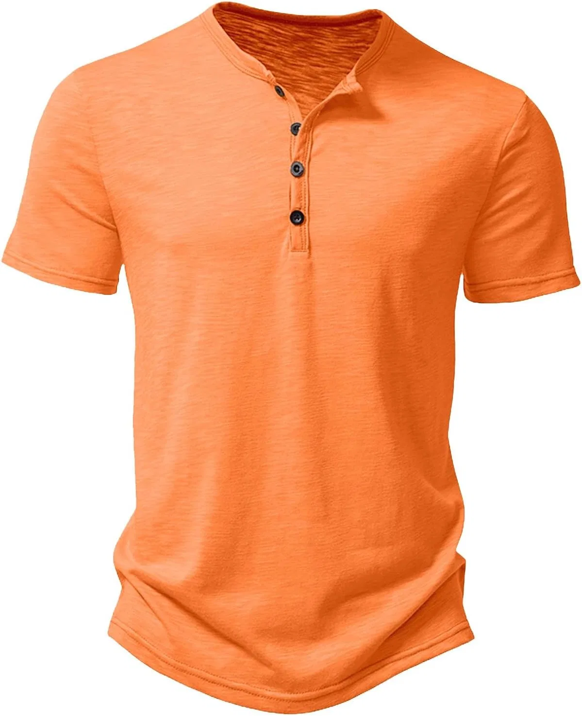 Мужская хлопковая футболка с круглым вырезом Generic, Orange