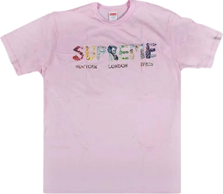 

Футболка Supreme Crystals T-Shirt 'Pink', розовый