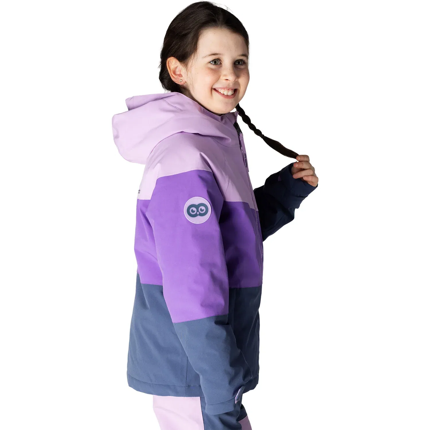 Детская утепленная куртка с мембраной Hootie Hoo Spruce, Lavender Grape Sea Blue — фото 4