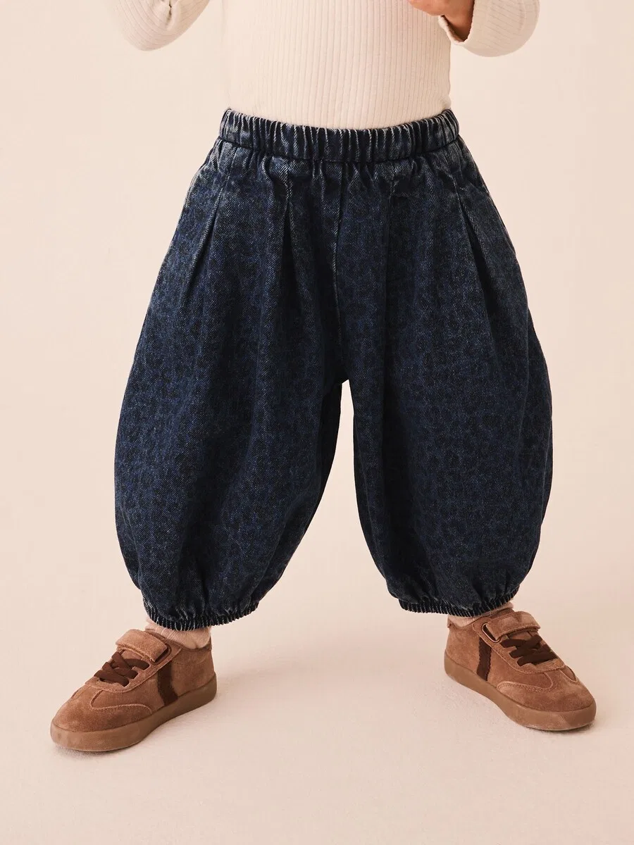 Джинсы Next Baggy Jeans синего цвета, темно-синие — фото 2