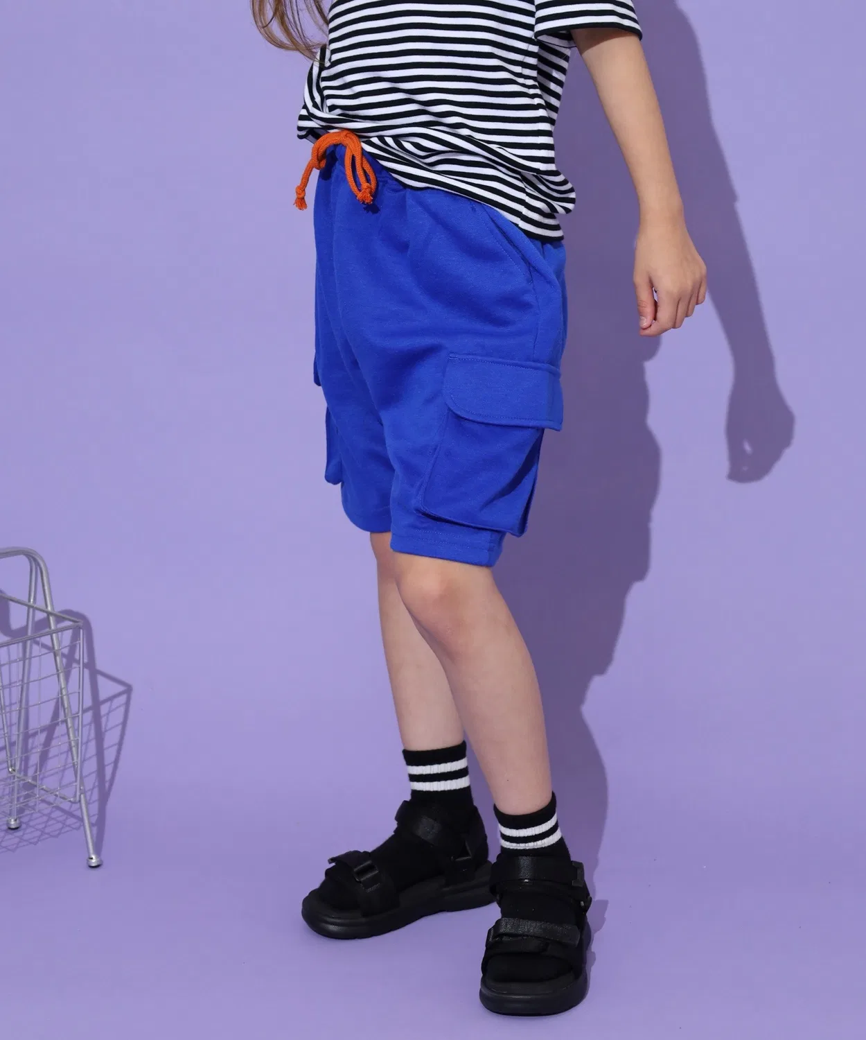 Детские широкие карго-шорты с множеством карманов, модель KIDS FUNALIVE, Beige — фото 4