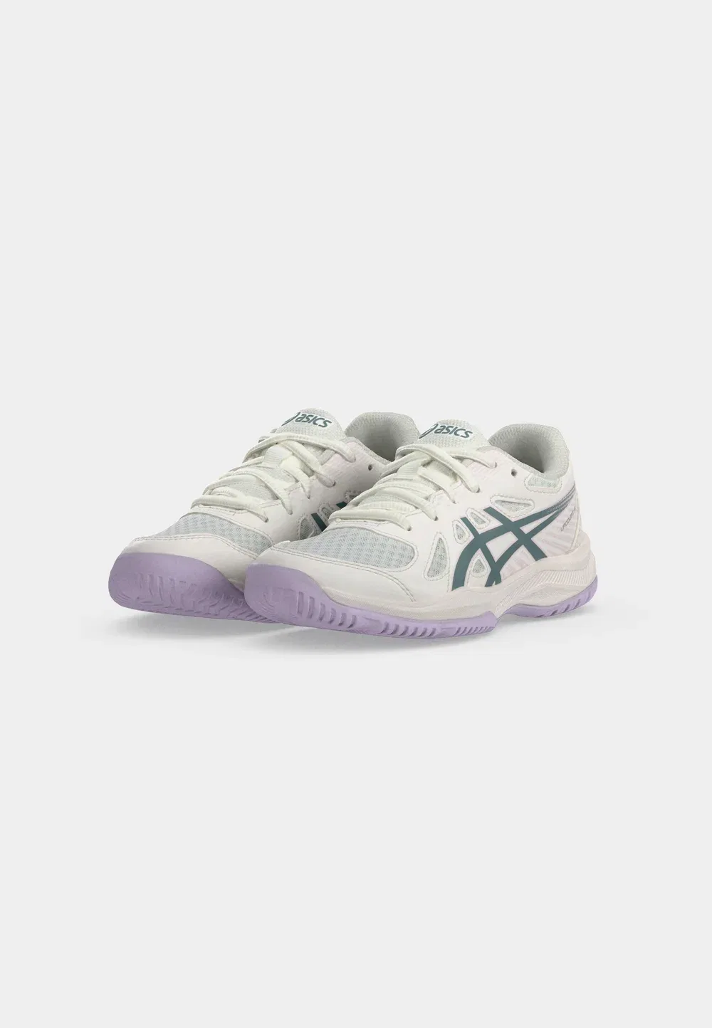 Унисекс гандбольные кроссовки Upcourt Asics, White/Foggy Teal — фото 3